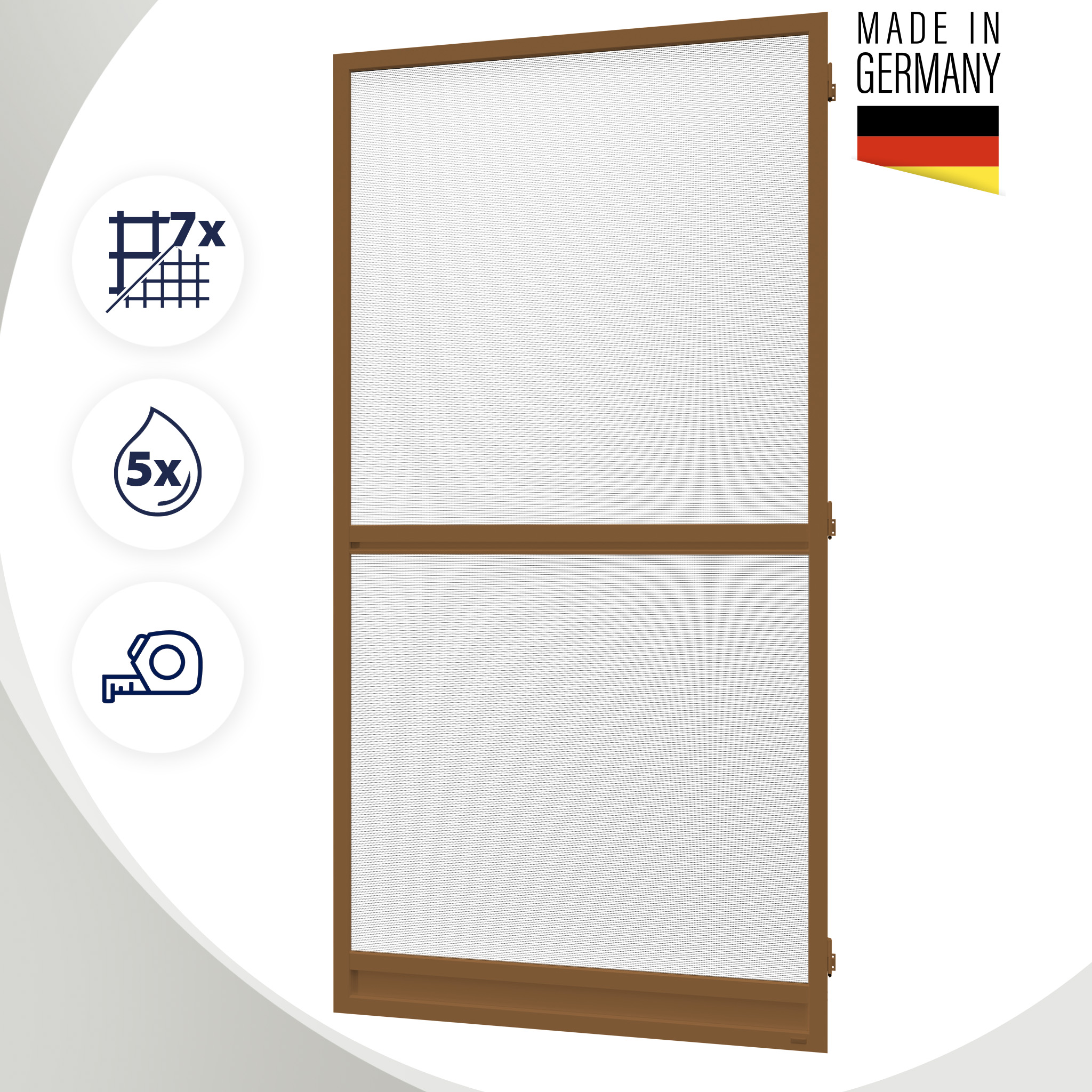 Insektenschutz Drehtür nach Maß – Fliegengitter Tür für Balkon & Terrasse