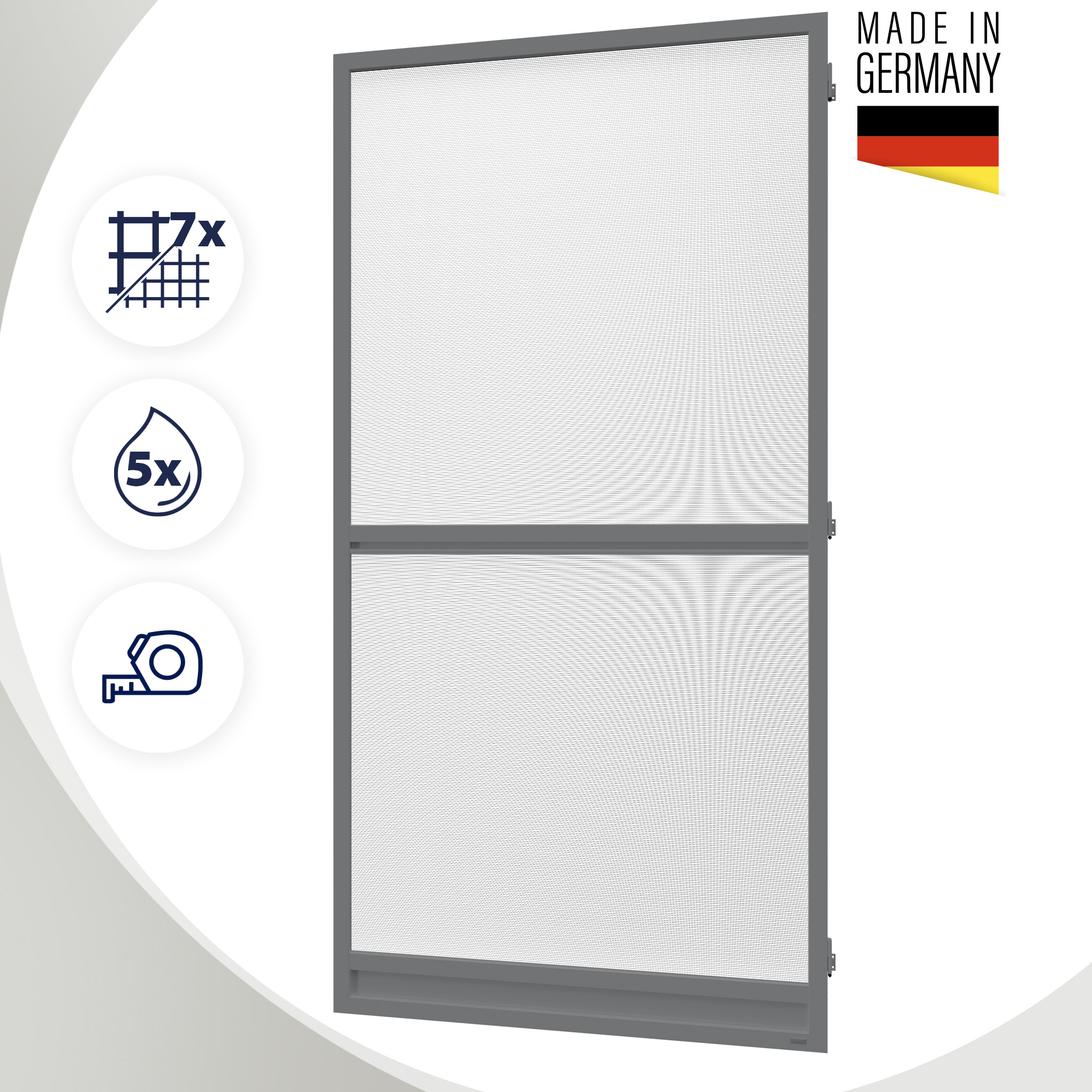 Insektenschutz Drehtür nach Maß – Fliegengitter Tür für Balkon & Terrasse