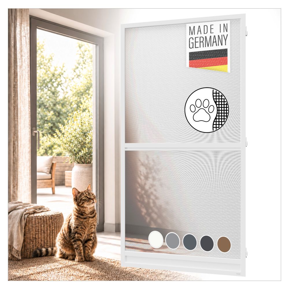 Katzensichere Fliegengittertür - nach Maß