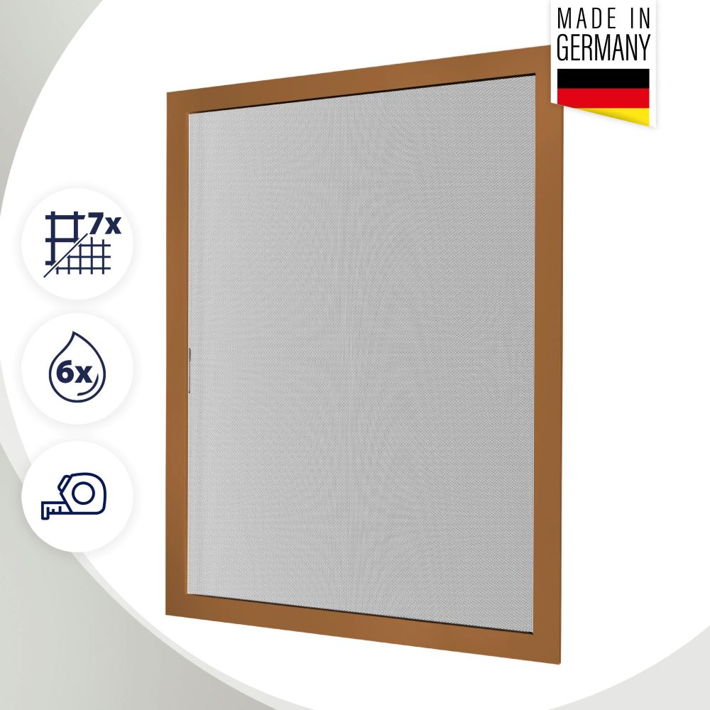 Fliegengitter Fenster nach Maß – Spannrahmen Insektenschutz mit Aluminiumrahmen