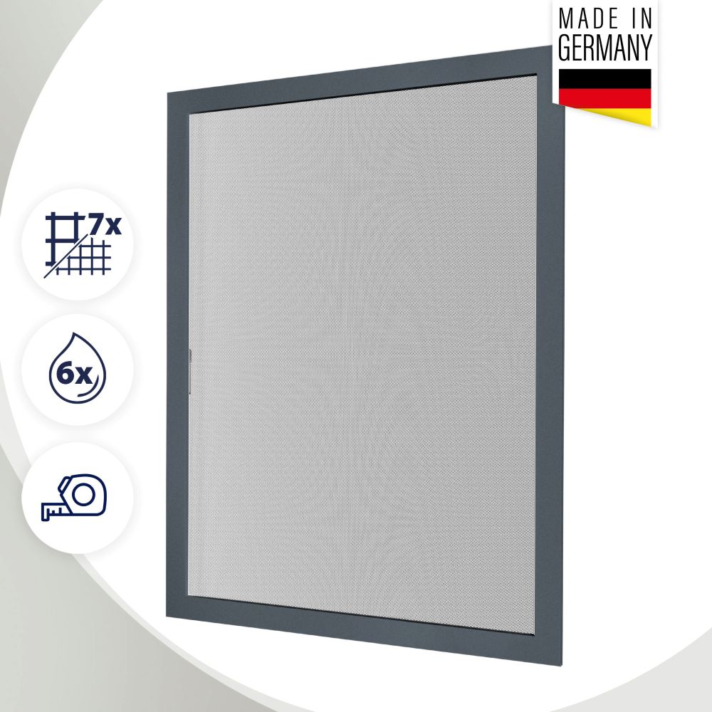 Fliegengitter Fenster nach Maß – Spannrahmen Insektenschutz mit Aluminiumrahmen