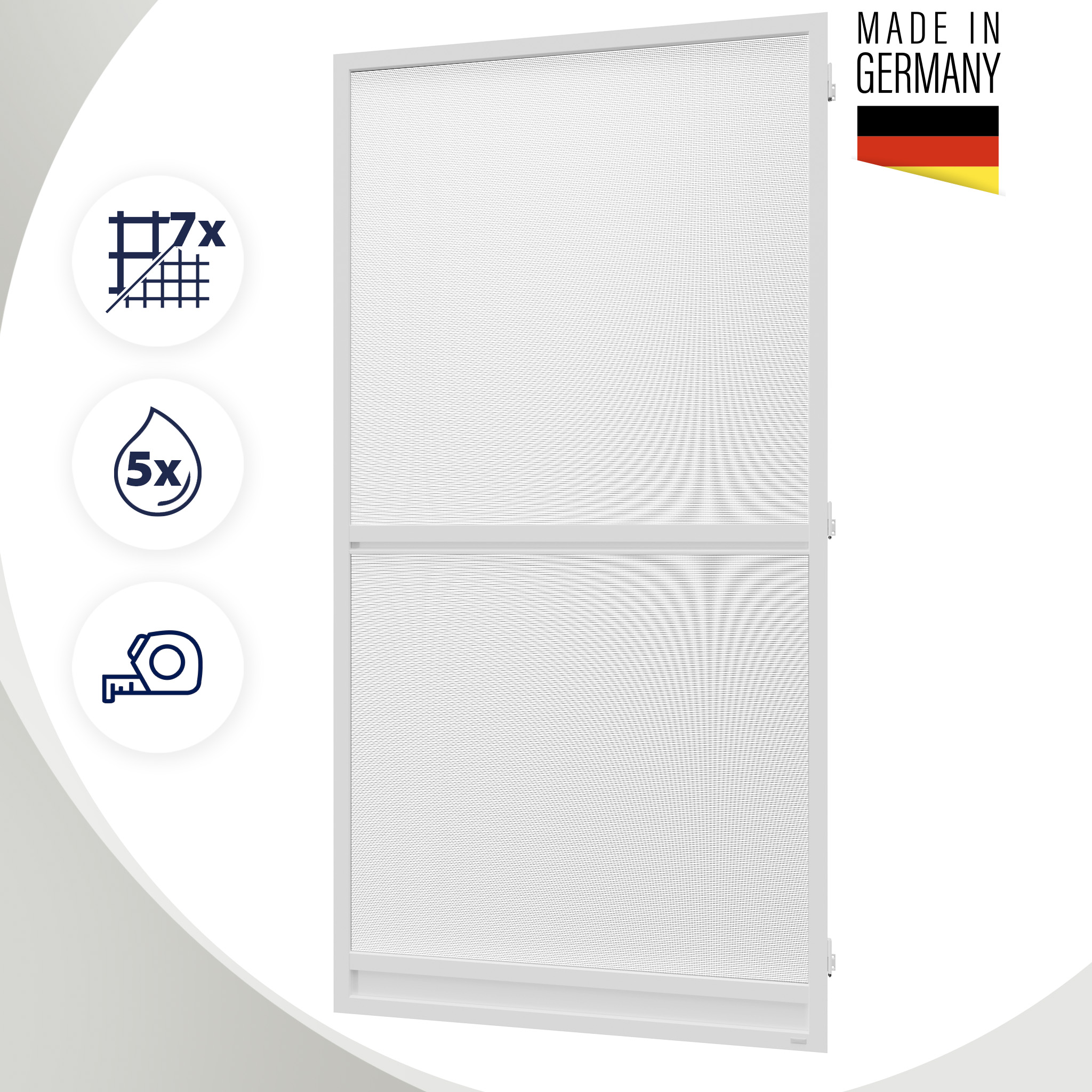 Insektenschutz Drehtür nach Maß – Fliegengitter Tür für Balkon & Terrasse