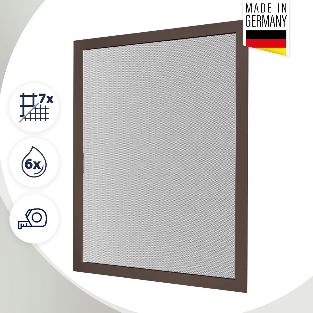 Fliegengitter Fenster nach Maß – Spannrahmen Insektenschutz mit Aluminiumrahmen