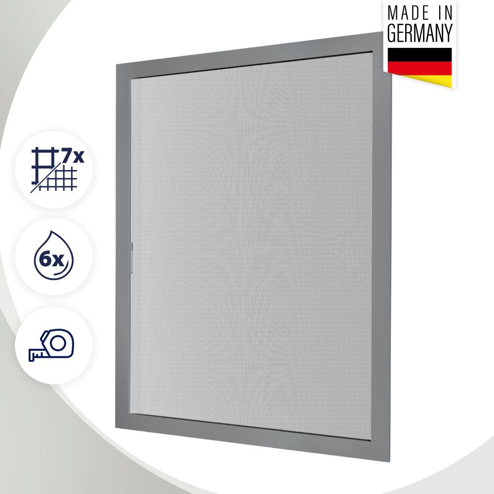 Fliegengitter Fenster nach Maß – Spannrahmen Insektenschutz mit Aluminiumrahmen
