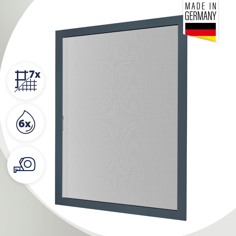 Fliegengitter Fenster nach Maß – Spannrahmen Insektenschutz mit Aluminiumrahmen