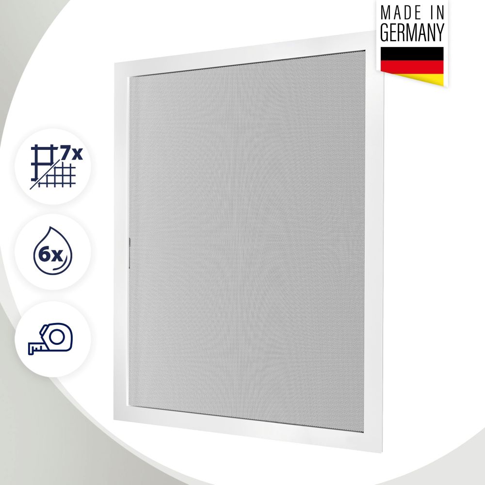 Fliegengitter Fenster nach Maß – Spannrahmen Insektenschutz mit Aluminiumrahmen